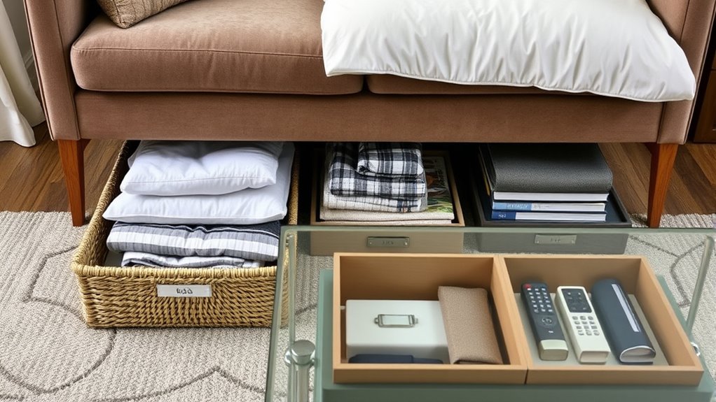 organize hidden furniture spaces