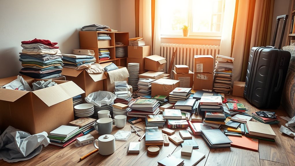 organized small apartment moving