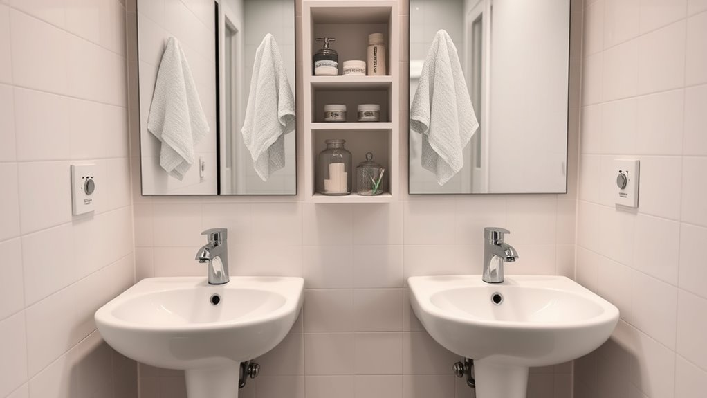 respect shared bathroom routines