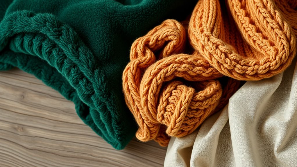 selecting warm lightweight fabrics