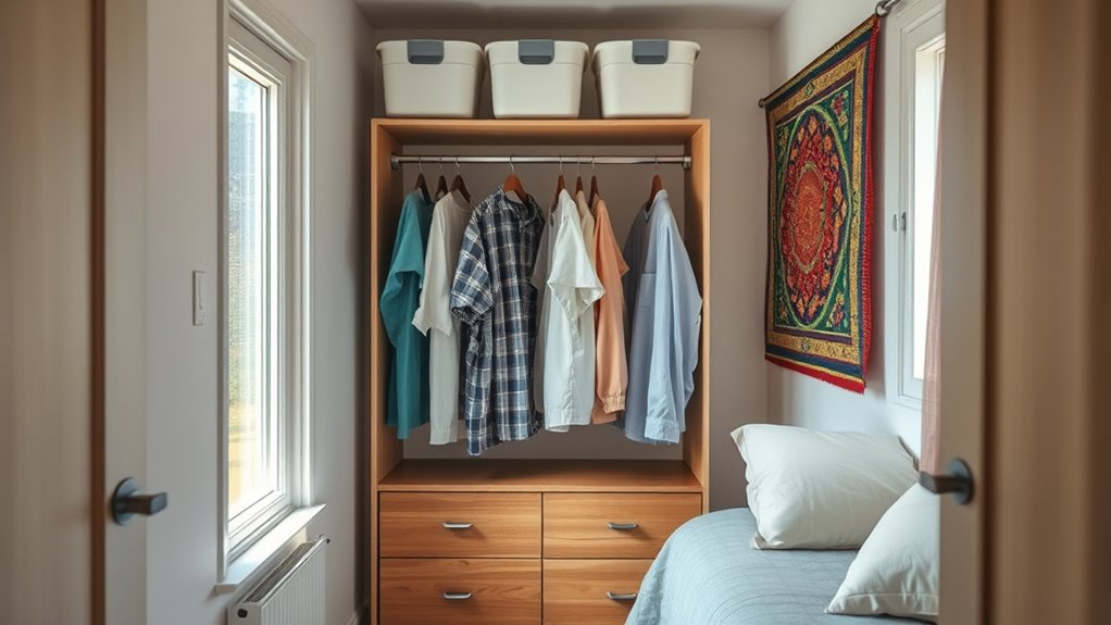 shared closet organization tips