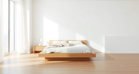 simple functional small bedroom