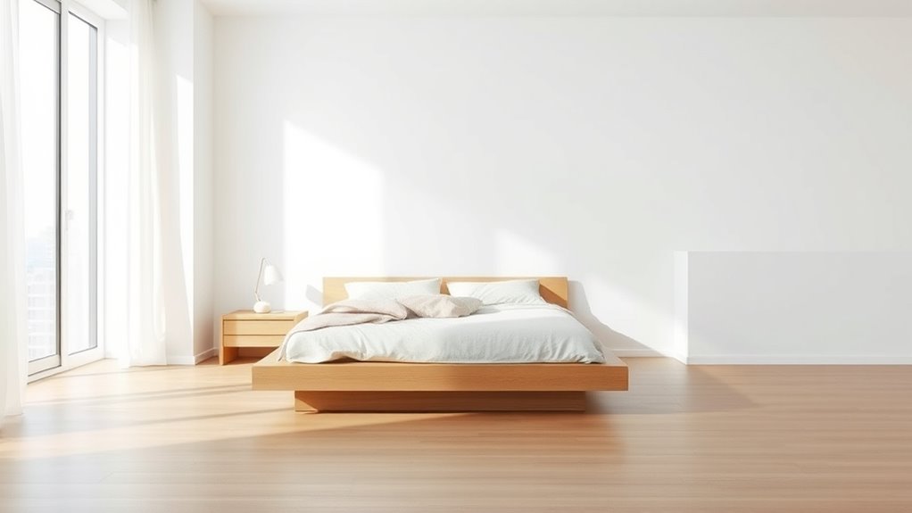 simple functional small bedroom