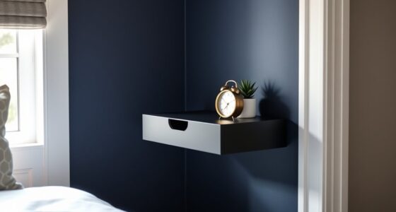 slim wall mounted nightstands