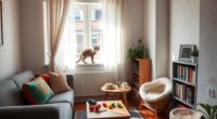 small apartment cat care