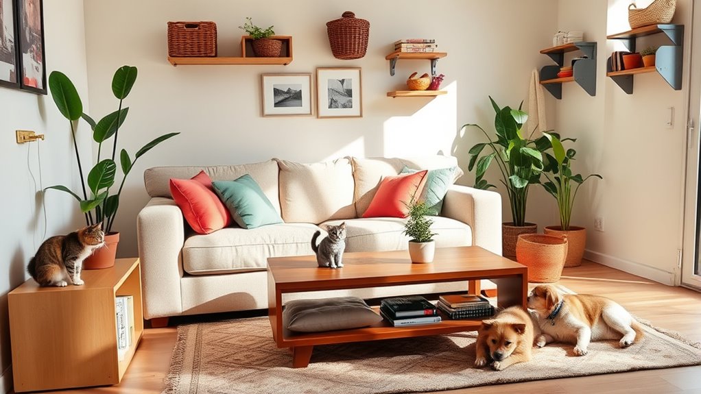 small apartment pet setup