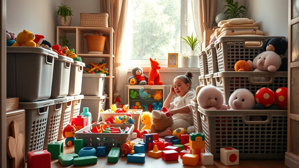 small apartment toy organization