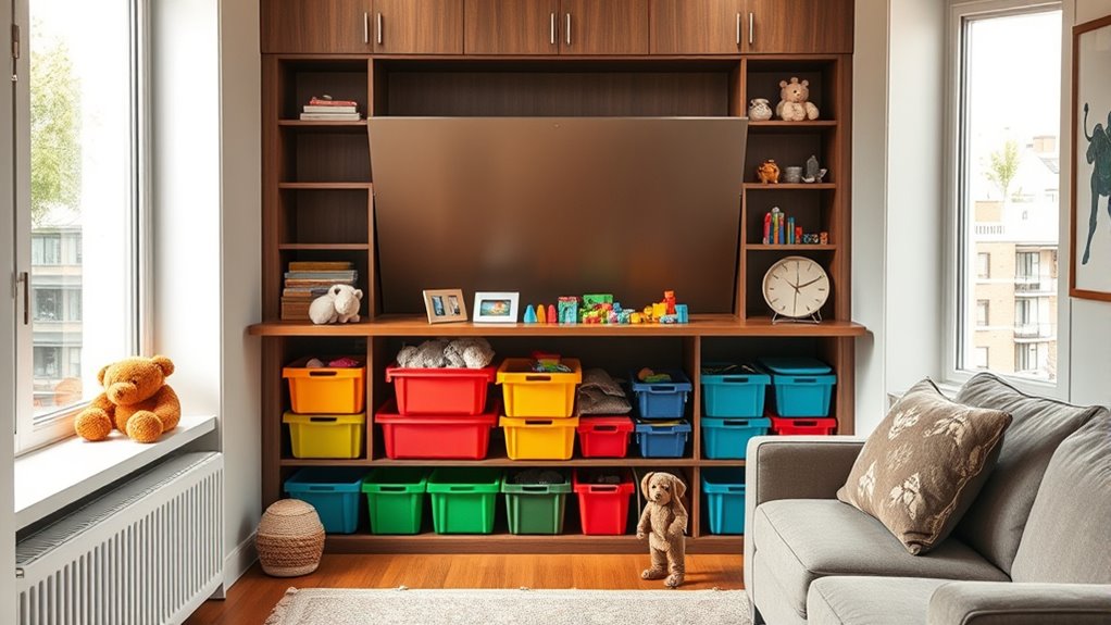 small apartment toy storage