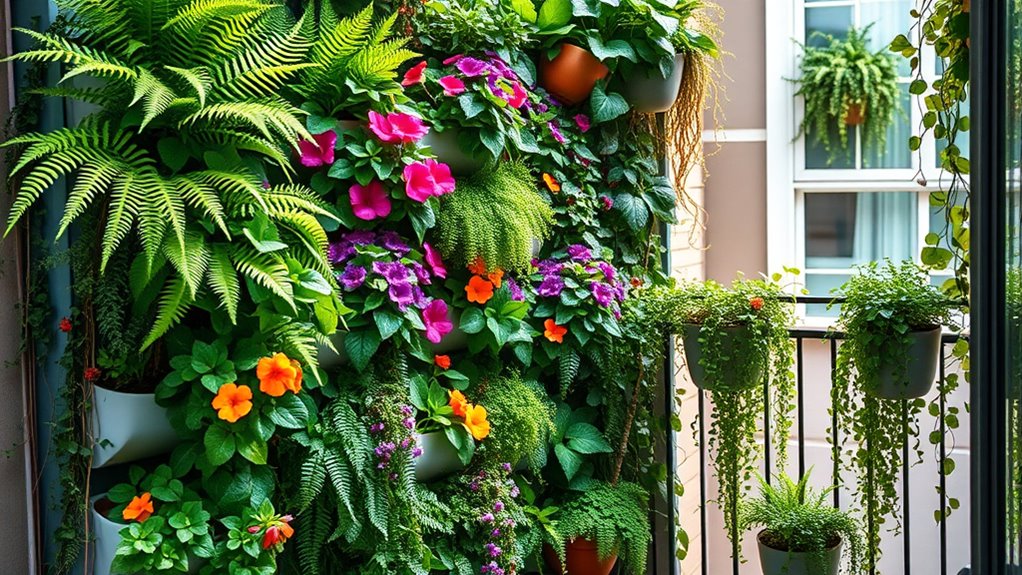 small balcony vertical gardens