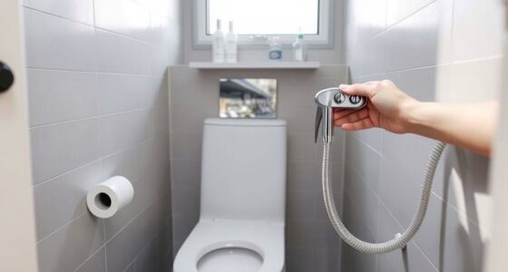 small bathroom bidet installation