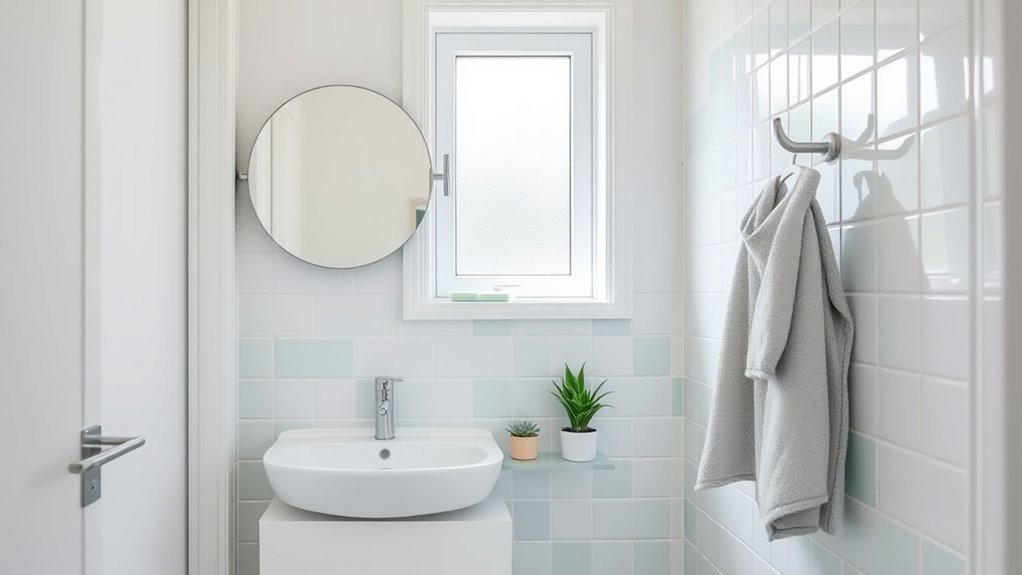 small bathroom color selection