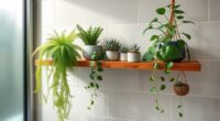 small bathroom plant care