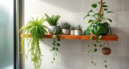small bathroom plant care