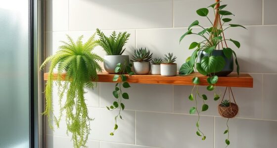 small bathroom plant care