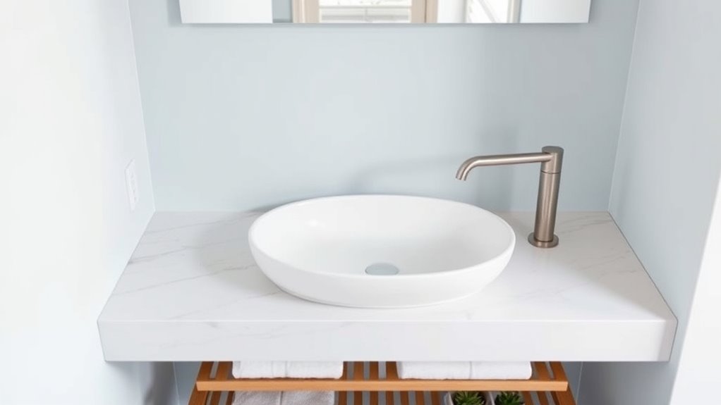 small bathroom sink organization