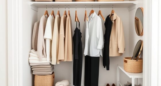 small closet styling tips