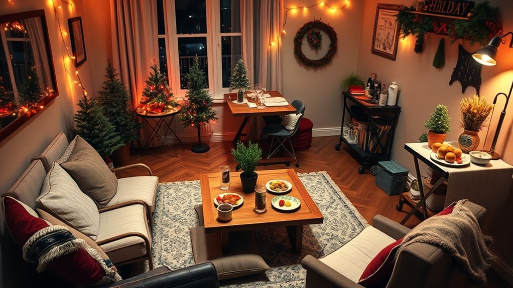small cozy holiday hosting