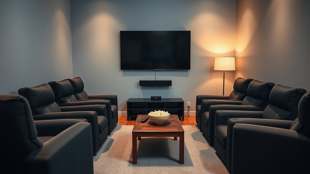 small cozy home theater
