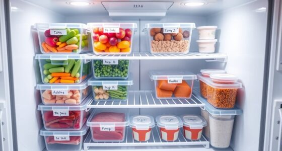 small freezer organization tips