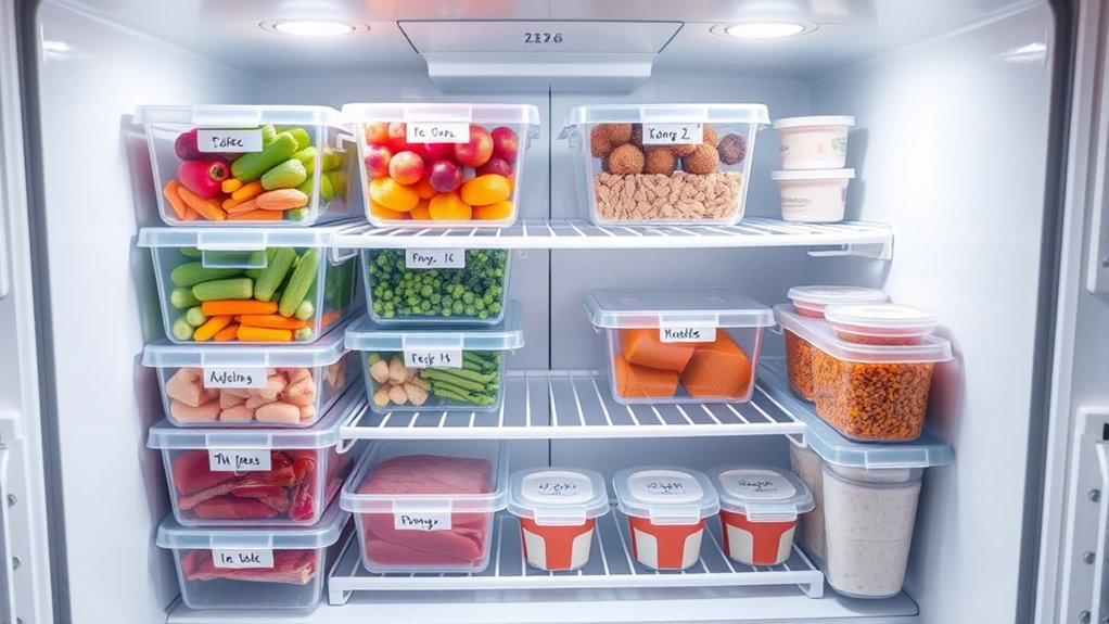 small freezer organization tips