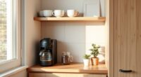 small kitchen coffee station