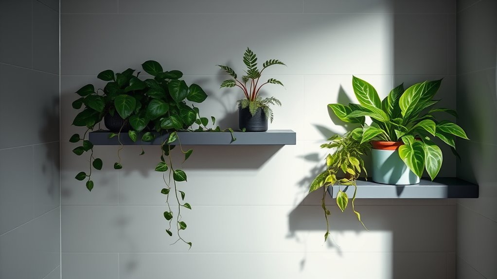 small low light bathroom plants