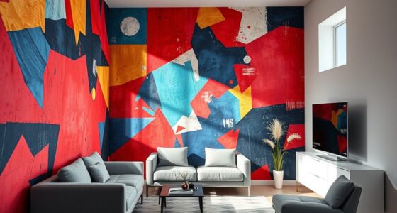 small spaces bold murals