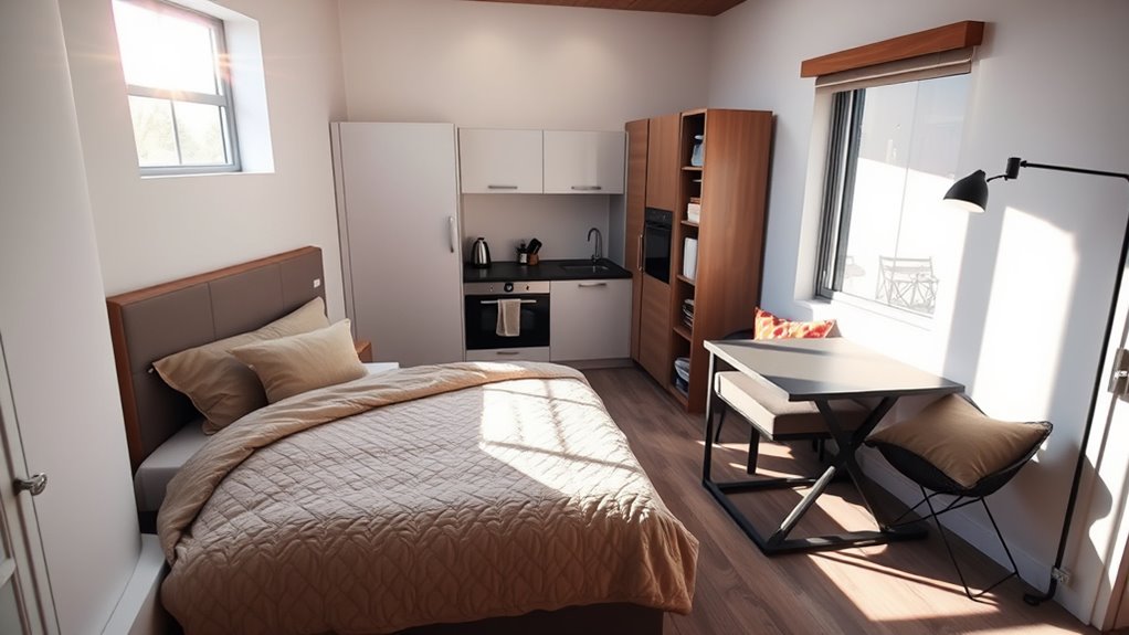 small square studio layouts