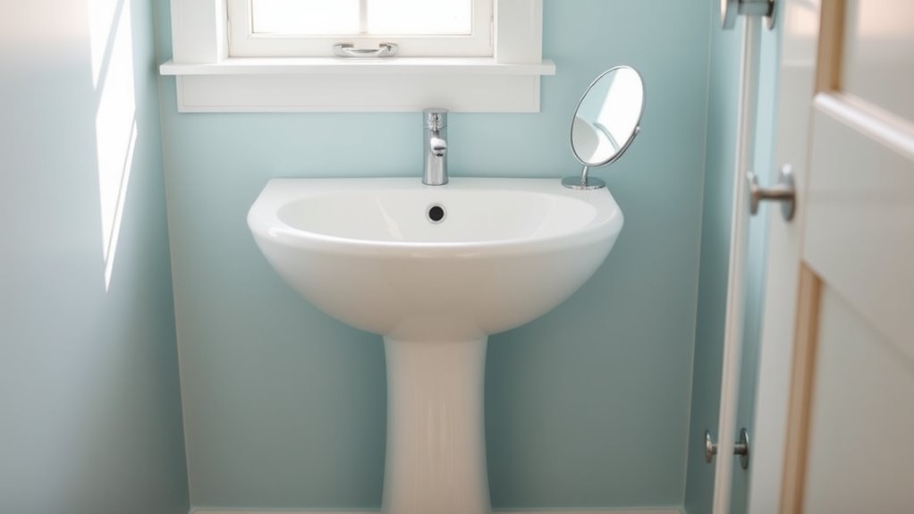 space saving bathroom fixture