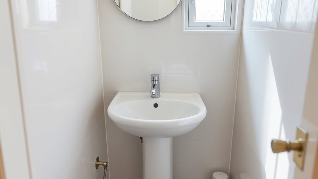 space saving bathroom fixture