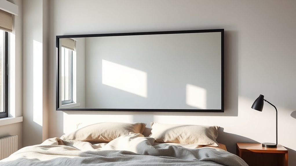 strategic mirror placement enhances brightness