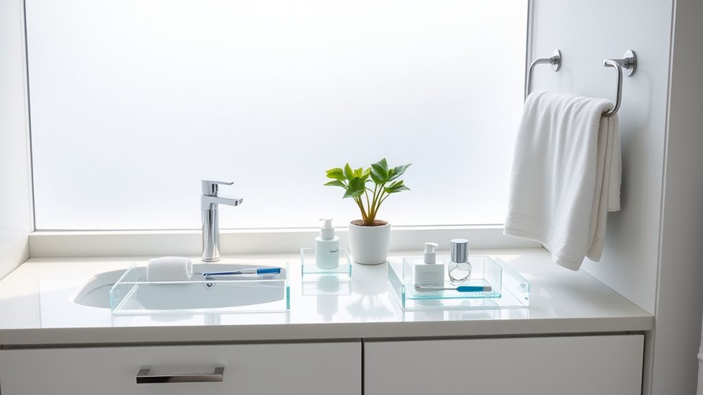 streamlined mornings through bathroom organization
