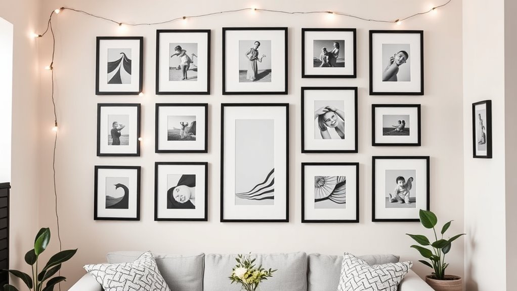 thoughtful small space gallery