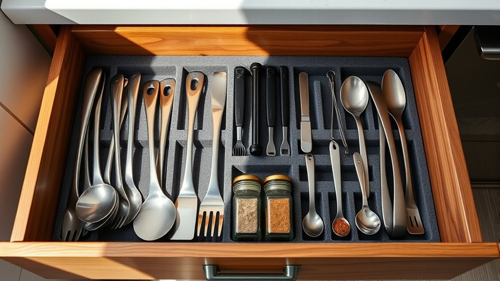 use drawer dividers efficiently