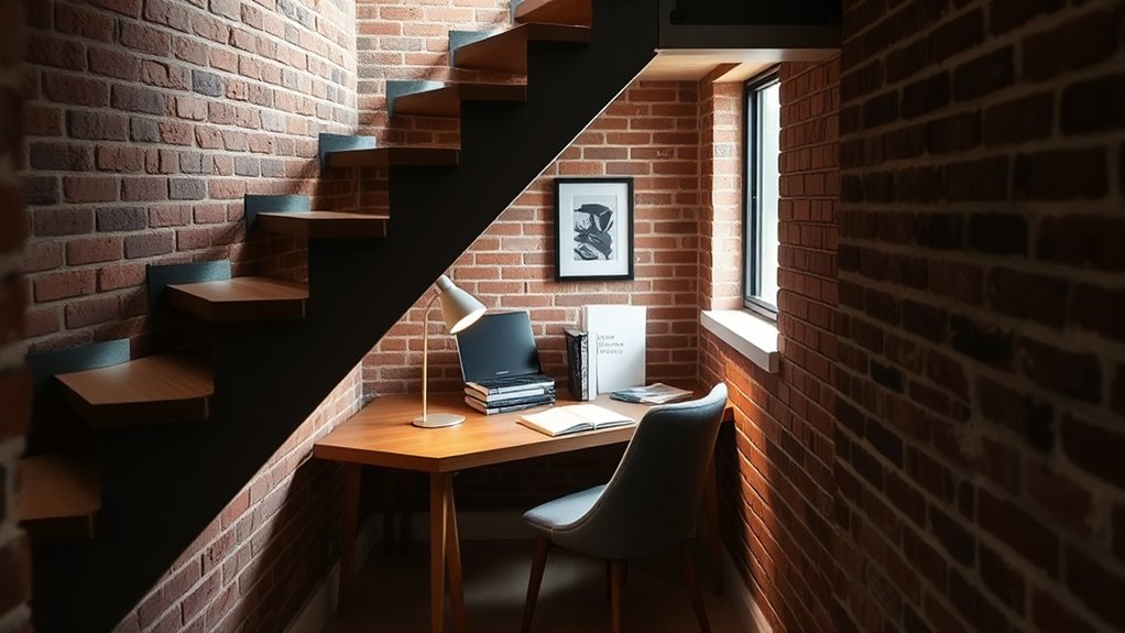 utilizing unused under stair space