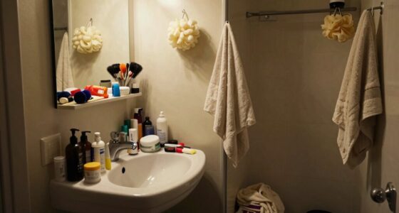 cluttered compact disorganized space