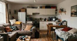 cluttered cramped mismatched decor