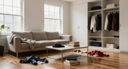 cluttered space despite cleanliness