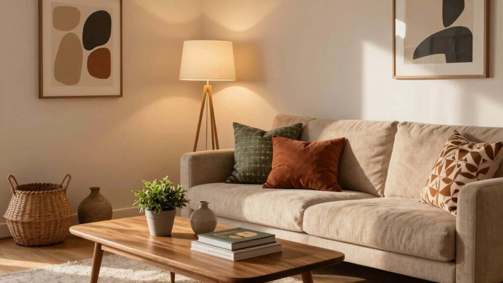cohesive small apartment design