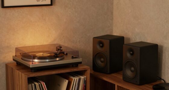 compact apartment turntable setup