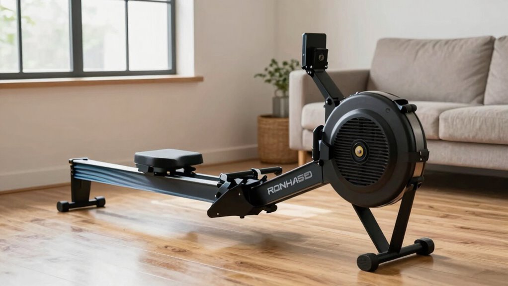 compact easy storage rowing machine