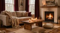 cozy winter living space