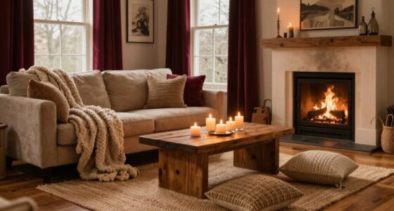 cozy winter living space
