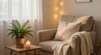 create calming cozy space