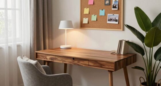 dedicated workspace with furnishings