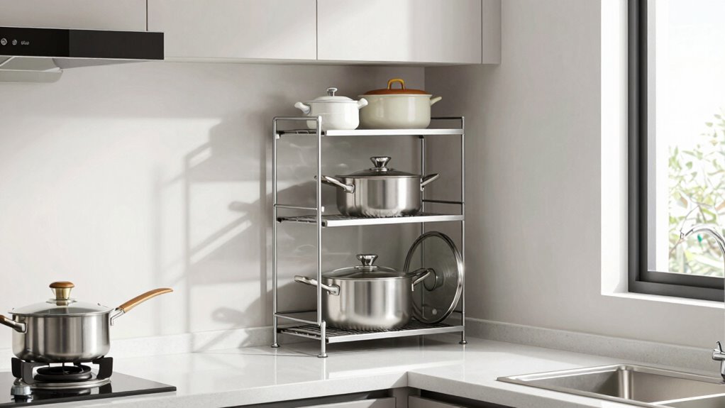 efficient small kitchen storage