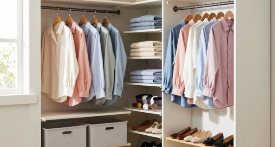 efficient tiny closet organization