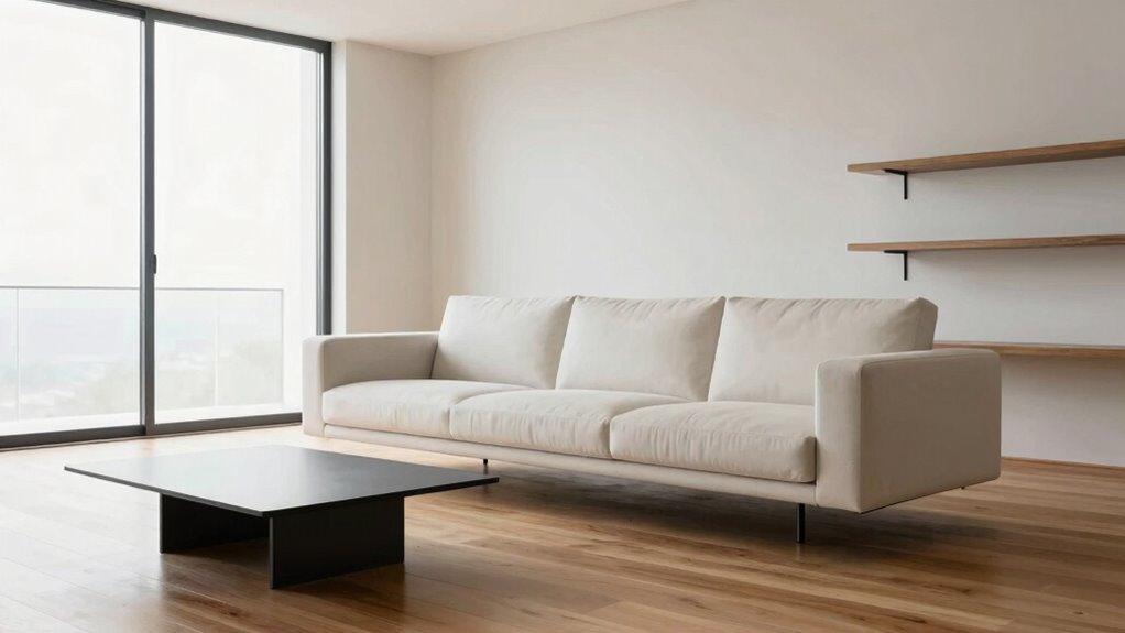 floating furniture maximizes space