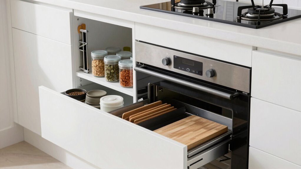 hidden tiny kitchen storage