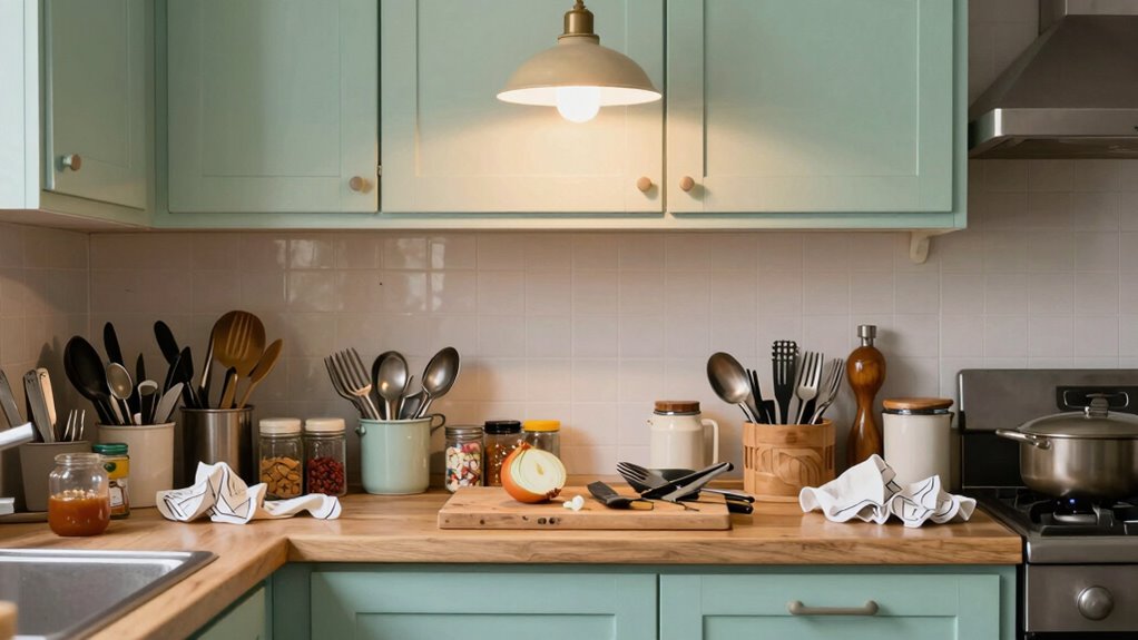 limited storage and organization